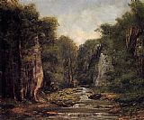 Gustave Courbet The River Plaisir-Fontaine painting